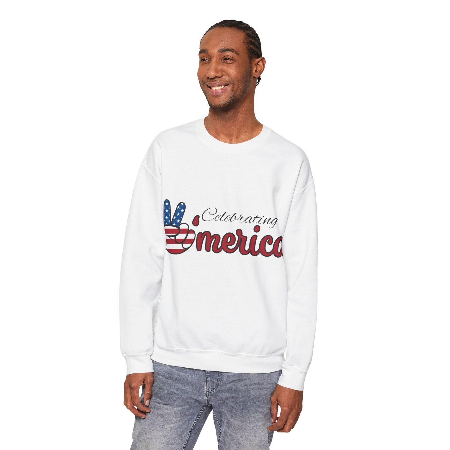 Celebrating America Sweatshirt - Unisex Heavy Blend for Patriots