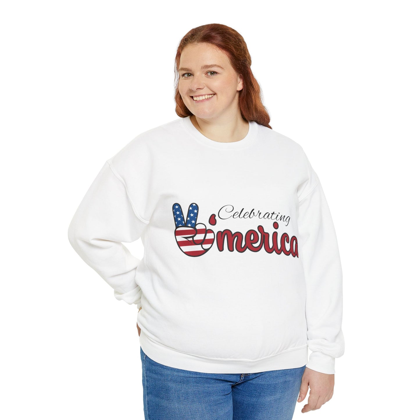 Celebrating America Sweatshirt - Unisex Heavy Blend for Patriots